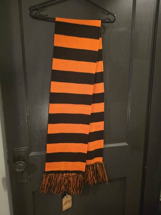 HOMAGE Other - HOMAGE NWT Fringed Knit Scarf / Cleveland Browns / Orange And Brown